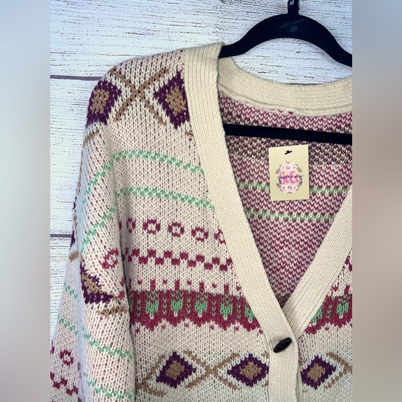 Boutique Brand Western Button Down V Neck Cardigan 💗 - Picture 4 of 13